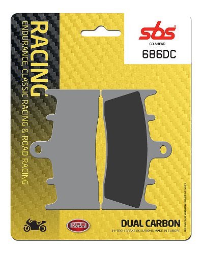 SBS Brake pad kit road racing dual carbon