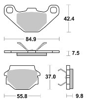 SBS Bremsbelag Street Ceramic