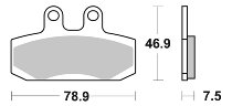 SBS Bremsbelag Street Ceramic