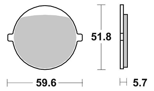 SBS Bremsbelag Street Ceramic