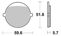 SBS Bremsbelag Street Ceramic