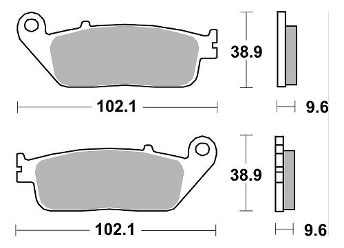 SBS Bremsbelag Street Ceramic