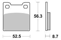 SBS Bremsbelag Street Ceramic