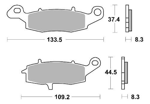 SBS Bremsbelag Street Ceramic