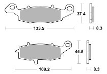 SBS Bremsbelag Street Ceramic