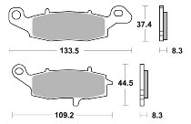 SBS Bremsbelag Street Ceramic