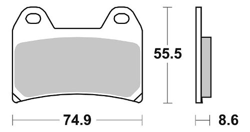 SBS Brake pad kit street sinter