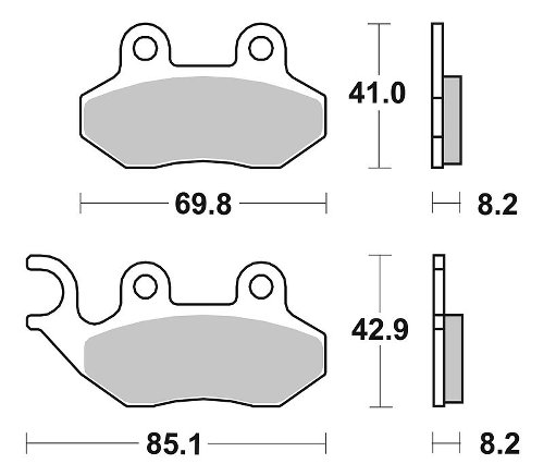 SBS Bremsbelag Street Ceramic