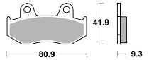 SBS Bremsbelag Street Ceramic