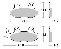 SBS Bremsbelag Street Ceramic