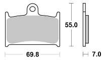 SBS Bremsbelag Street Ceramic