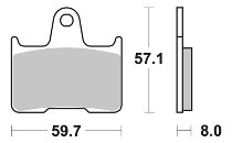 SBS Bremsbelag Street Ceramic