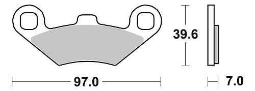 SBS Bremsbelag Quad Sinter