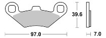 SBS Bremsbelag Quad Sinter