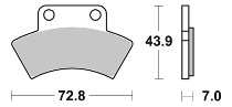 SBS Bremsbelag Quad Sinter