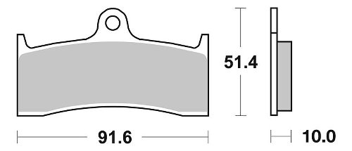 SBS Bremsbelag Road Racing Dual Carbon