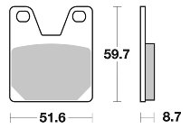 SBS Bremsbelag Street Ceramic