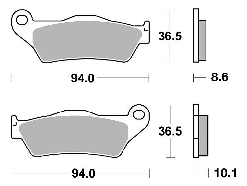 SBS Bremsbelag Street Ceramic