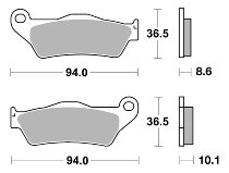 SBS Bremsbelag Street Ceramic