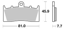 SBS Bremsbelag Street Ceramic