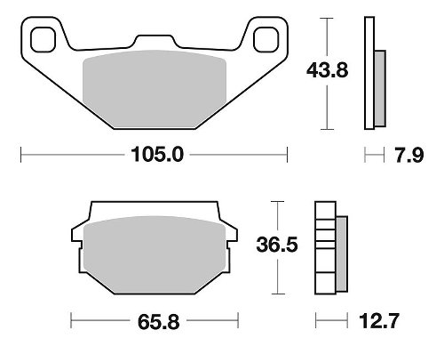 SBS Bremsbelag Street Ceramic