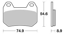 SBS Bremsbelag Street Ceramic