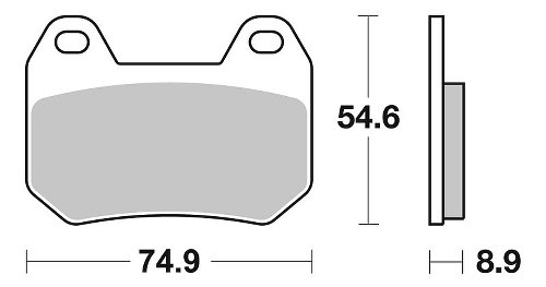 SBS Bremsbelag Street Ceramic