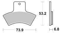 SBS Bremsbelag Quad Sinter