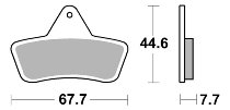 SBS Bremsbelag Offroad Racing Sinter