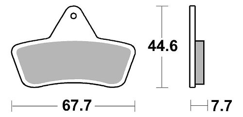 SBS Bremsbelag Offroad Sinter