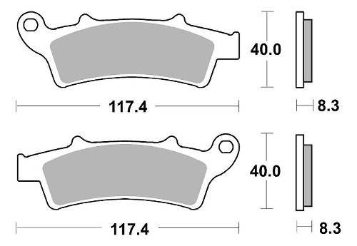 SBS Bremsbelag Street Ceramic