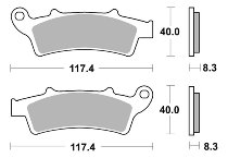 SBS Bremsbelag Street Ceramic