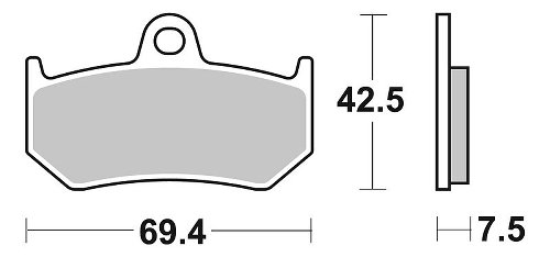 SBS Bremsbelag Street Ceramic