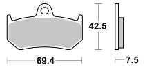 SBS Bremsbelag Street Ceramic