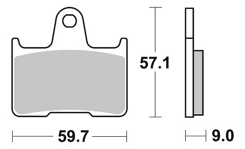 SBS Bremsbelag Street Ceramic