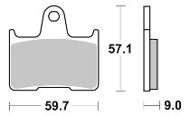 SBS Bremsbelag Street Ceramic