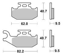 SBS Bremsbelag Offroad Sinter