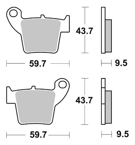 SBS Bremsbelag Street Ceramic