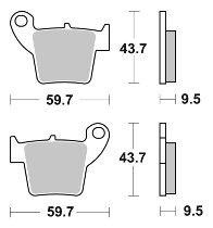 SBS Bremsbelag Street Ceramic