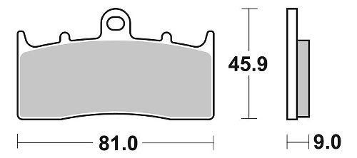 SBS Bremsbelag Street Ceramic