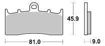 SBS Bremsbelag Street Ceramic