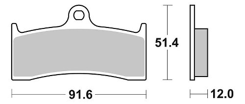 SBS Bremsbelag Road Racing Dual Carbon