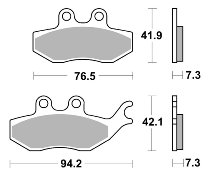 SBS Bremsbelag Street Ceramic