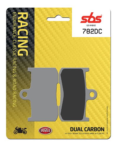 SBS Brake pad kit road racing dual carbon