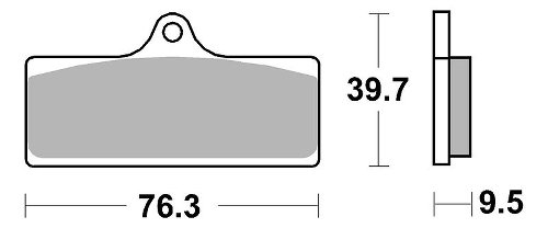 SBS Bremsbelag Street Sinter