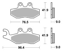 SBS Bremsbelag Street Ceramic