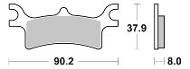 SBS Bremsbelag Quad Sinter