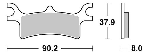 SBS Bremsbelag Offroad Sinter