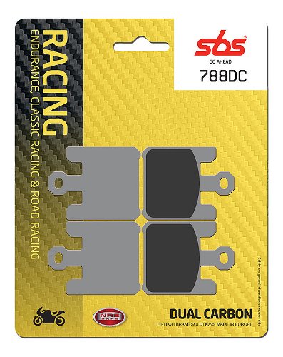 SBS Brake pad kit road racing dual carbon