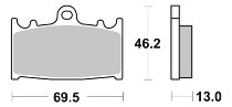 SBS Bremsbelag Street Ceramic